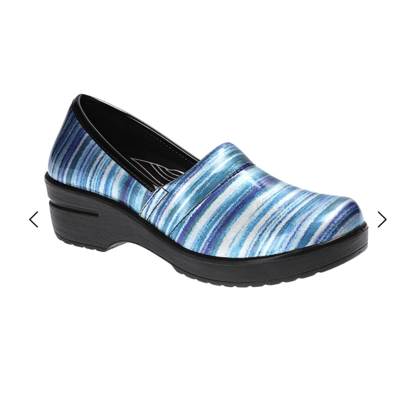 Marble blue clogs work nurse slip on shoes size 8 - Picture 7 of 16